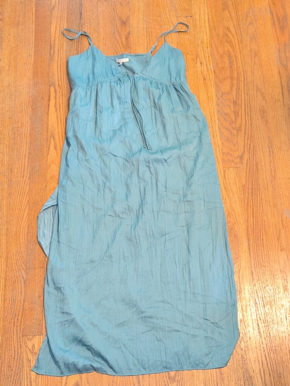 Z Supply Teal Spaghetti-Strap Maxi Dress